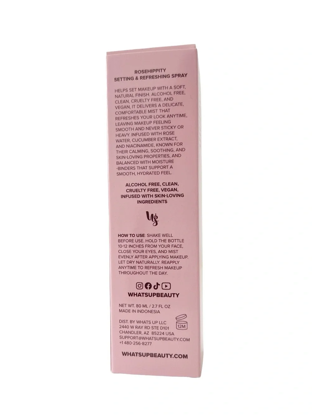 What's Up Beauty Rosehippity Setting & Refreshing Spray Natural Finish NIB